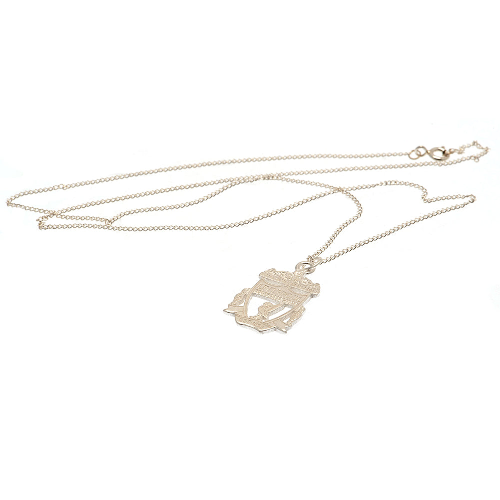 Liverpool FC Sterling Silver Crest Pendant & Chain