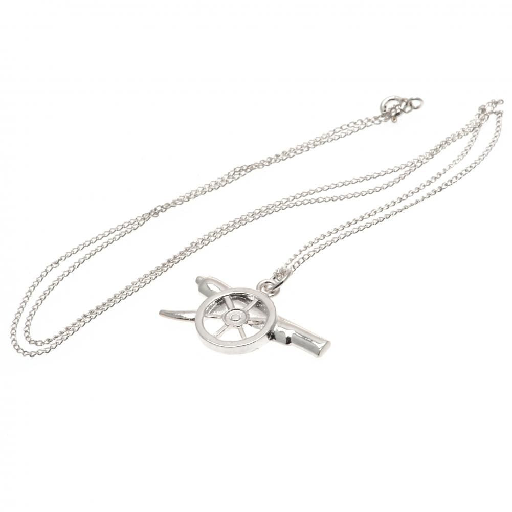 Arsenal FC Sterling Silver Cannon Pendant & Chain