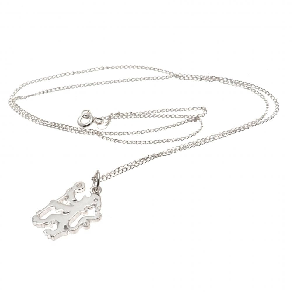 Chelsea FC Sterling Silver Lion Pendant & Chain
