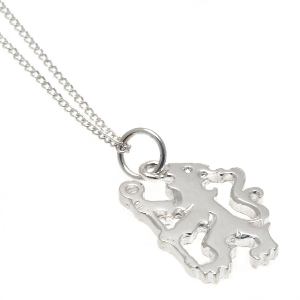 Chelsea FC Sterling Silver Lion Pendant & Chain