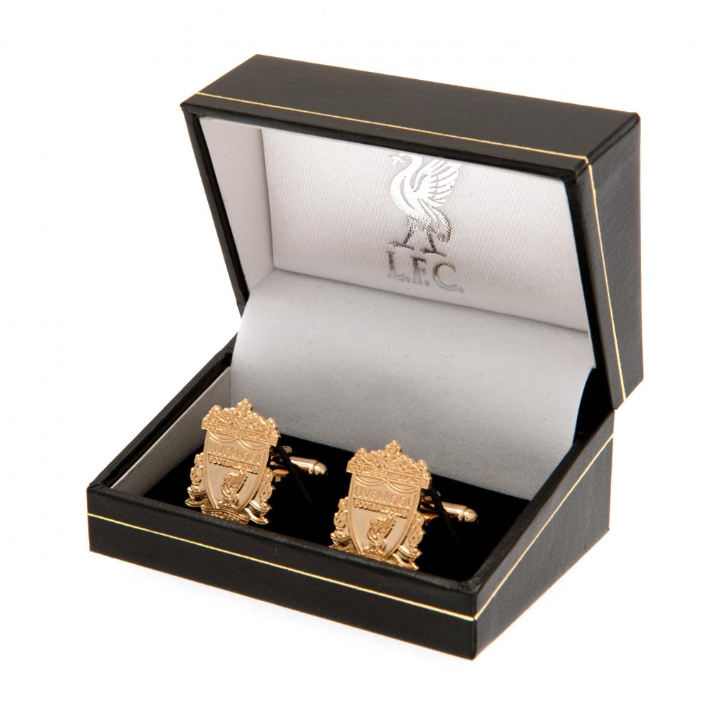 Liverpool FC Gold Plated Crest Cufflinks