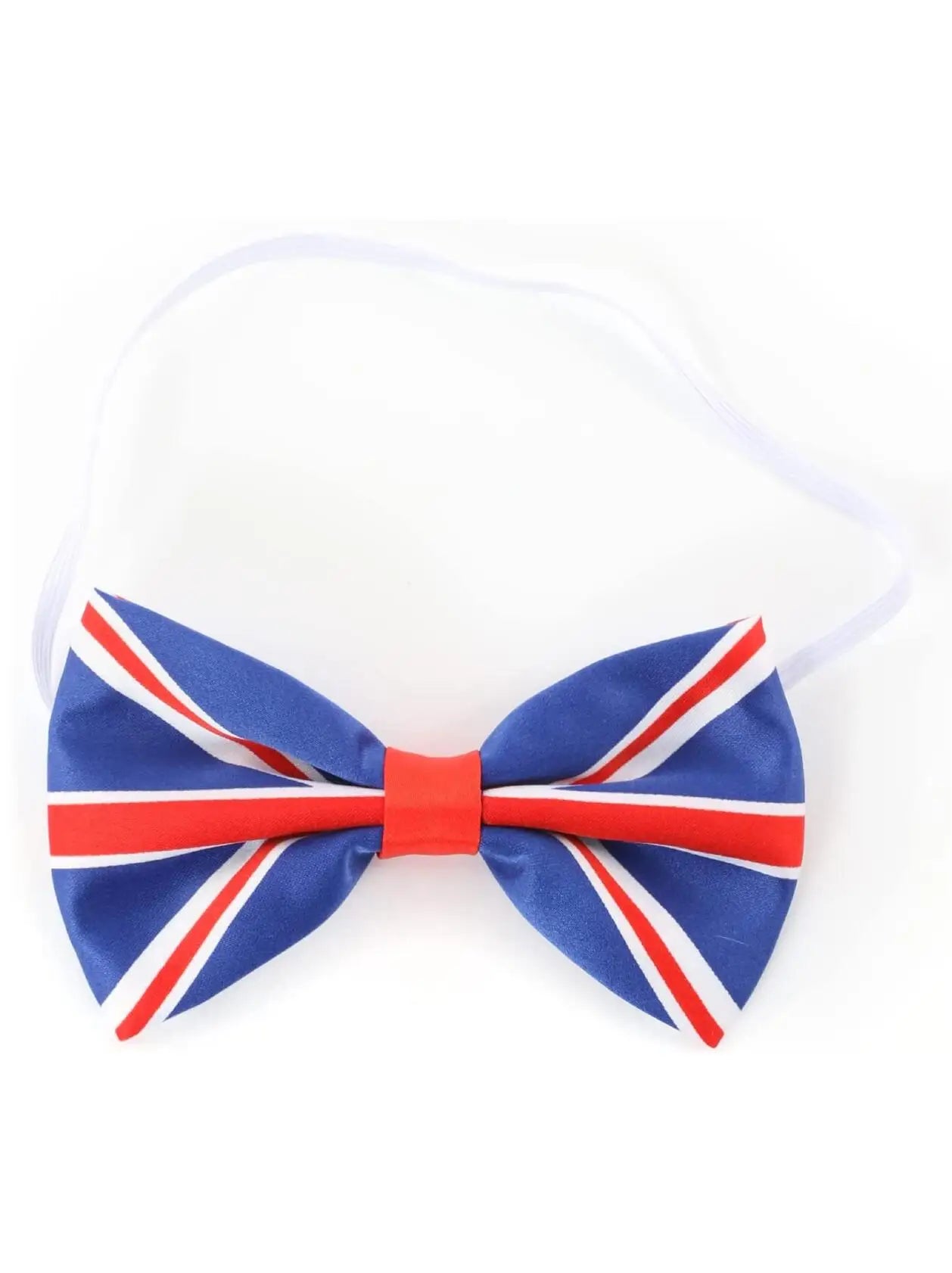 Union Jack Bow Tie – Elasticated Patriotic Accessory Multipack for VE Day & British Celebrations