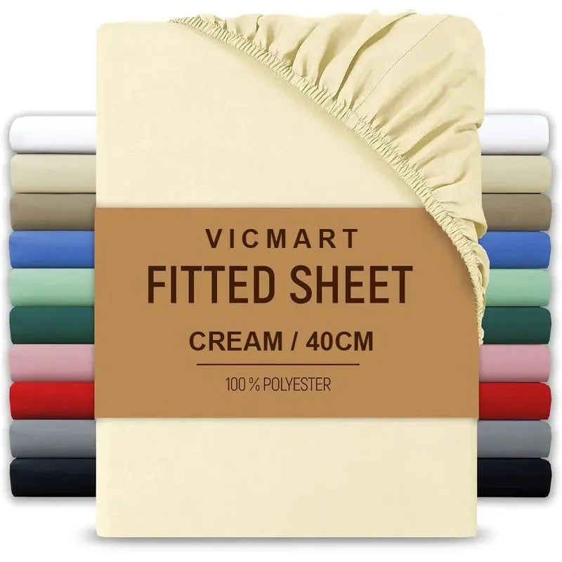 Extra Deep Microfibre Fitted Sheet 40cm Pocket Sage Green Bedding