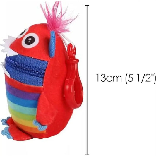 Worry Yummy Monster Keyring Pack – 4 Soft Toys (13 cm) for Kids, Anxiety & Stress Relief