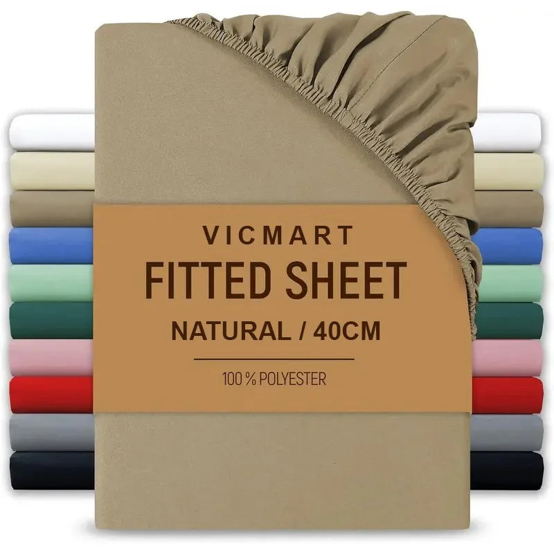 Extra Deep Microfibre Fitted Sheet 40cm Pocket Sage Green Bedding