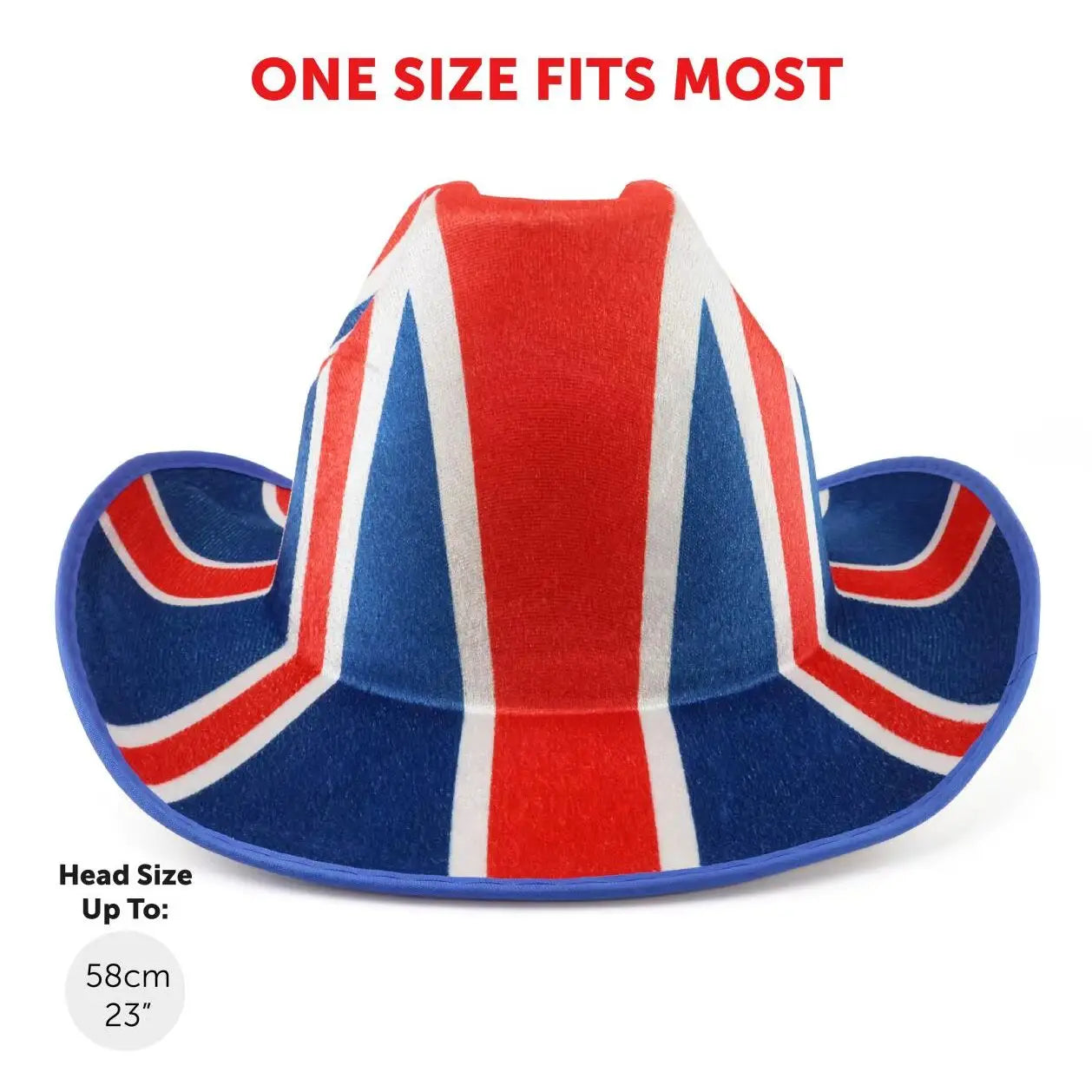 Union Jack Cowboy Hat – Multipack Felt Hats for VE Day, King’s Coronation & British Celebrations