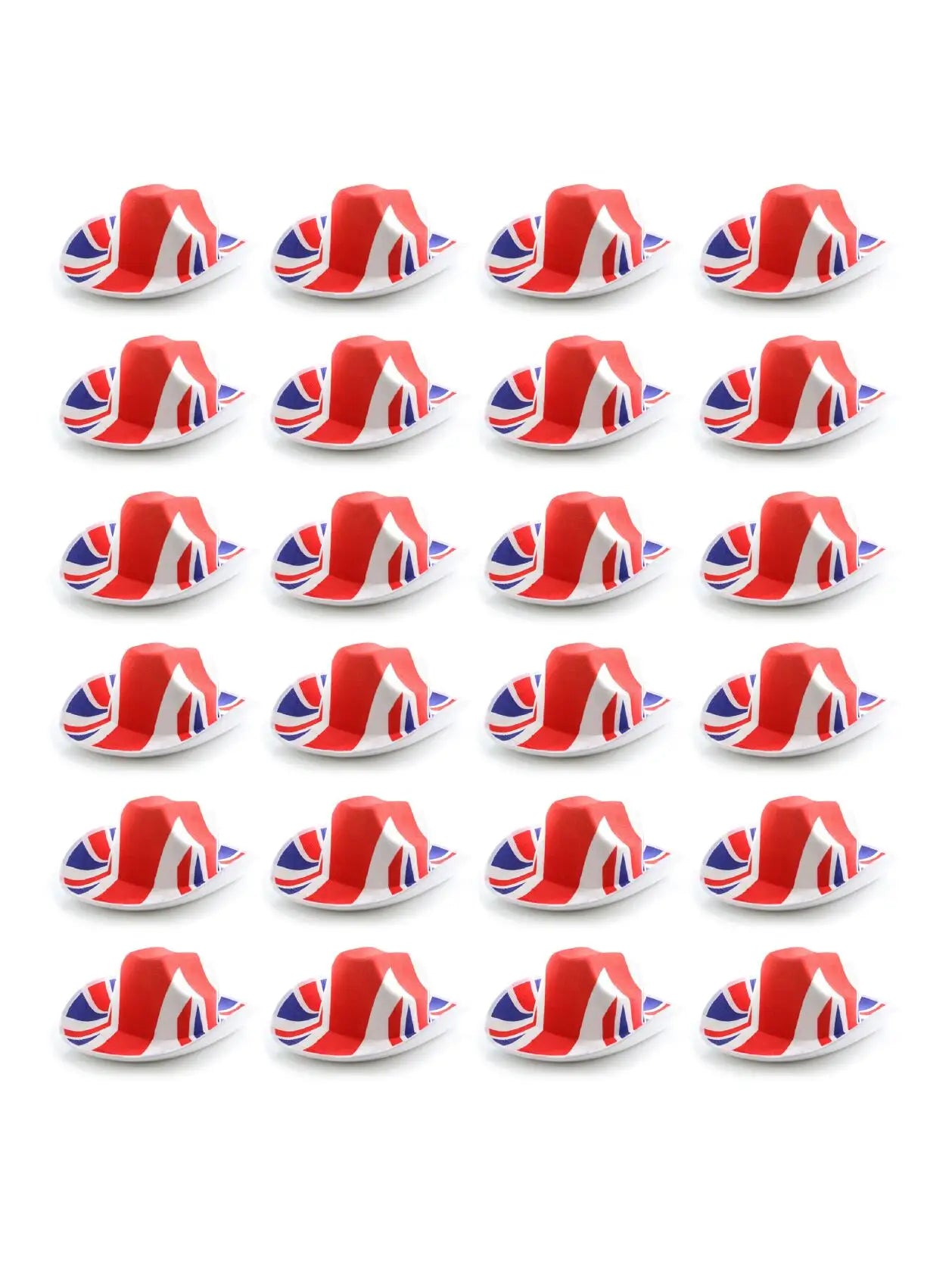 Union Jack Cowboy Hat – Multipack Felt Hats for VE Day, King’s Coronation & British Celebrations