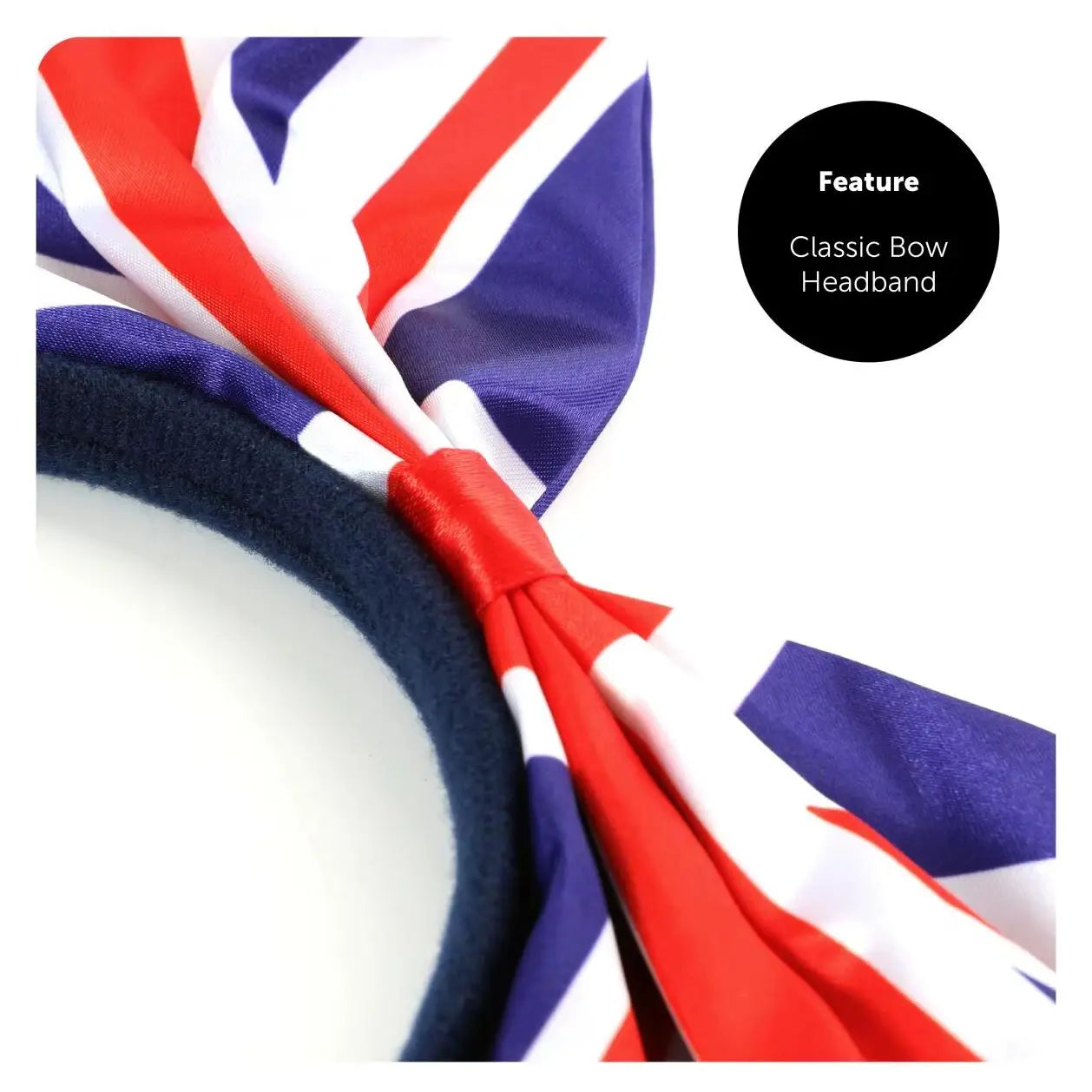 Union Jack Bow Headband – 1940s-Inspired Hair Accessory Multipack for VE Day & British Celebrations