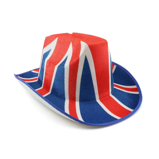 Union Jack Cowboy Hat – Multipack Felt Hats for VE Day, King’s Coronation & British Celebrations