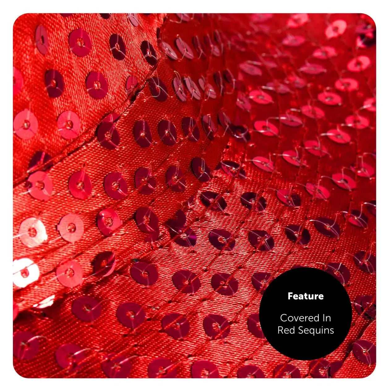 Red Sequin Trilby Hat – Sparkly Fedora for St George’s Day, Theatre & Themed Events