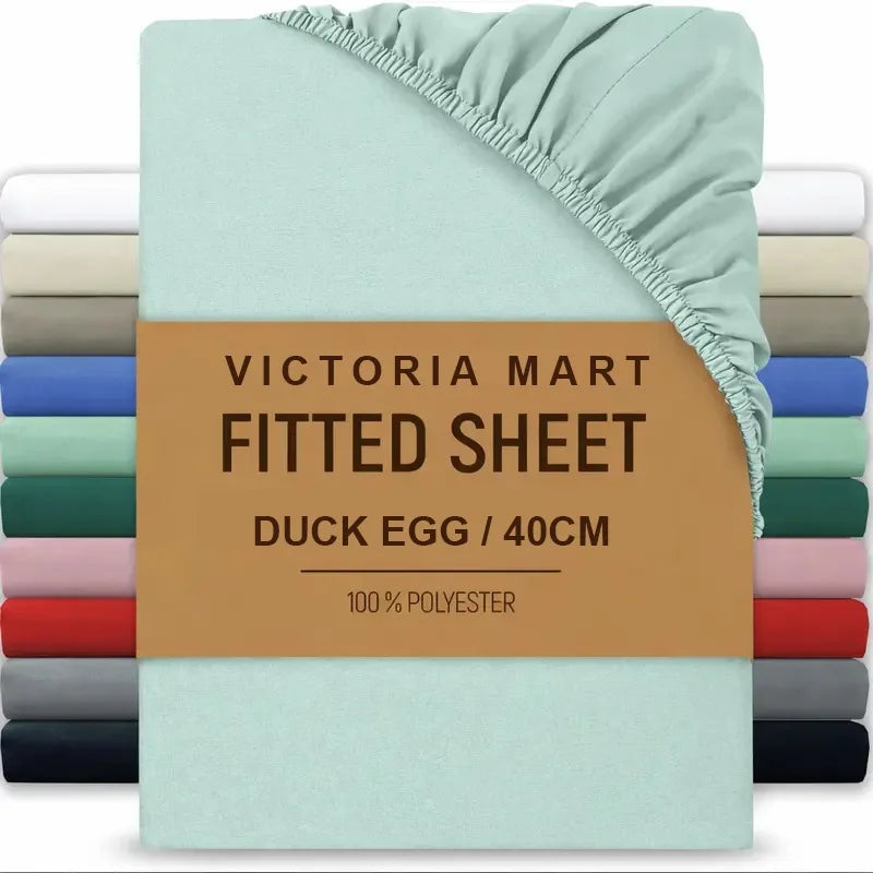 Extra Deep Microfibre Fitted Sheet 40cm Pocket Sage Green Bedding