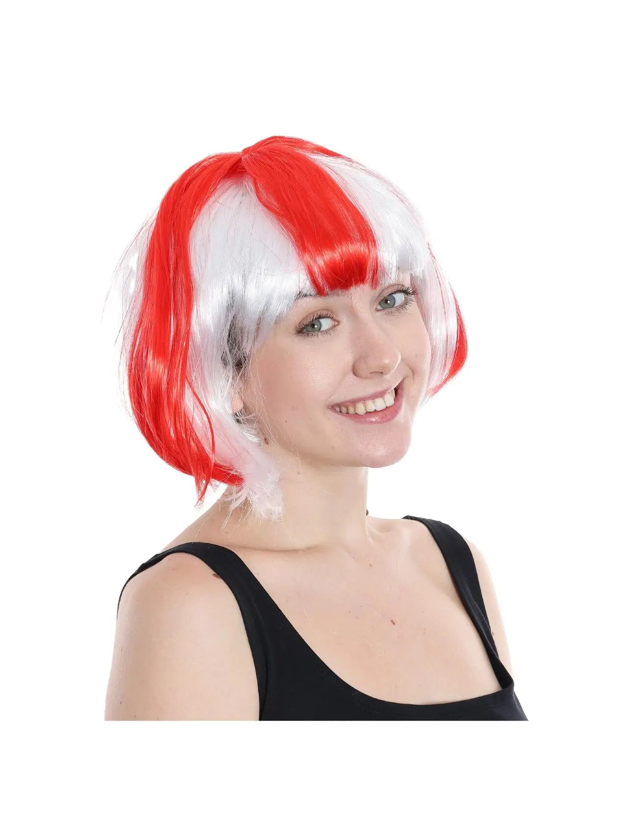 England Flag Bob Wig – St George’s Day Fancy Dress Costume for Football & Rugby Fans