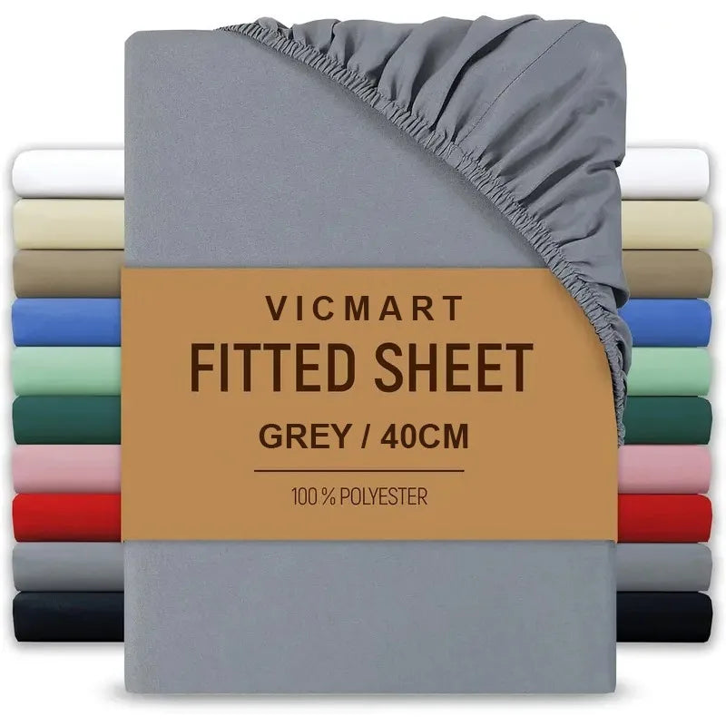 Extra Deep Microfibre Fitted Sheet 40cm Pocket Sage Green Bedding