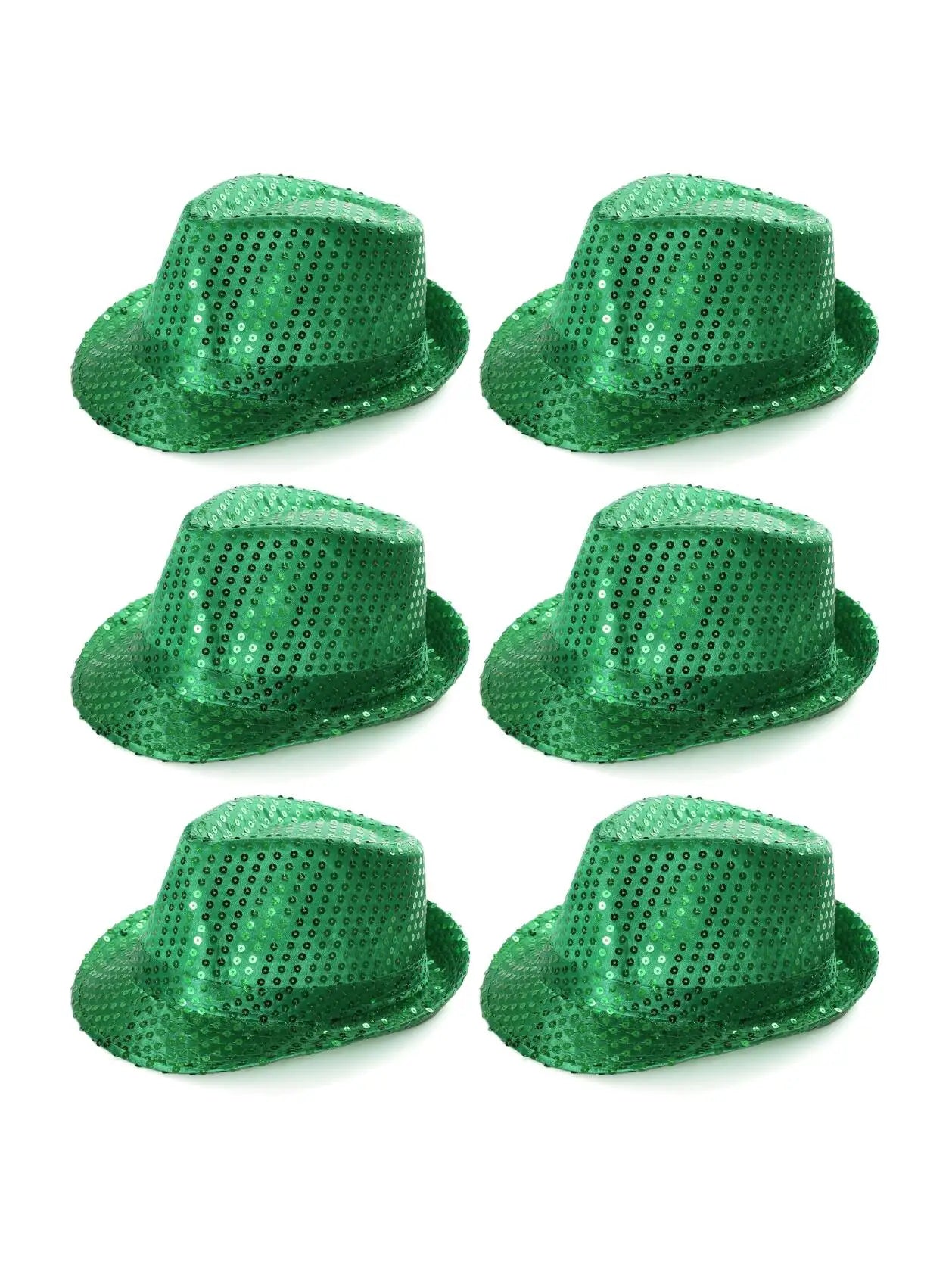 Irish Green Sequin Trilby Hat – Sparkly Fedora for St Patrick’s Day & Ireland Celebrations