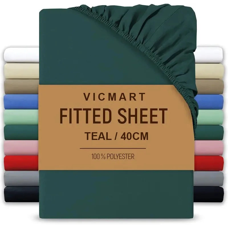 Extra Deep Microfibre Fitted Sheet 40cm Pocket Sage Green Bedding