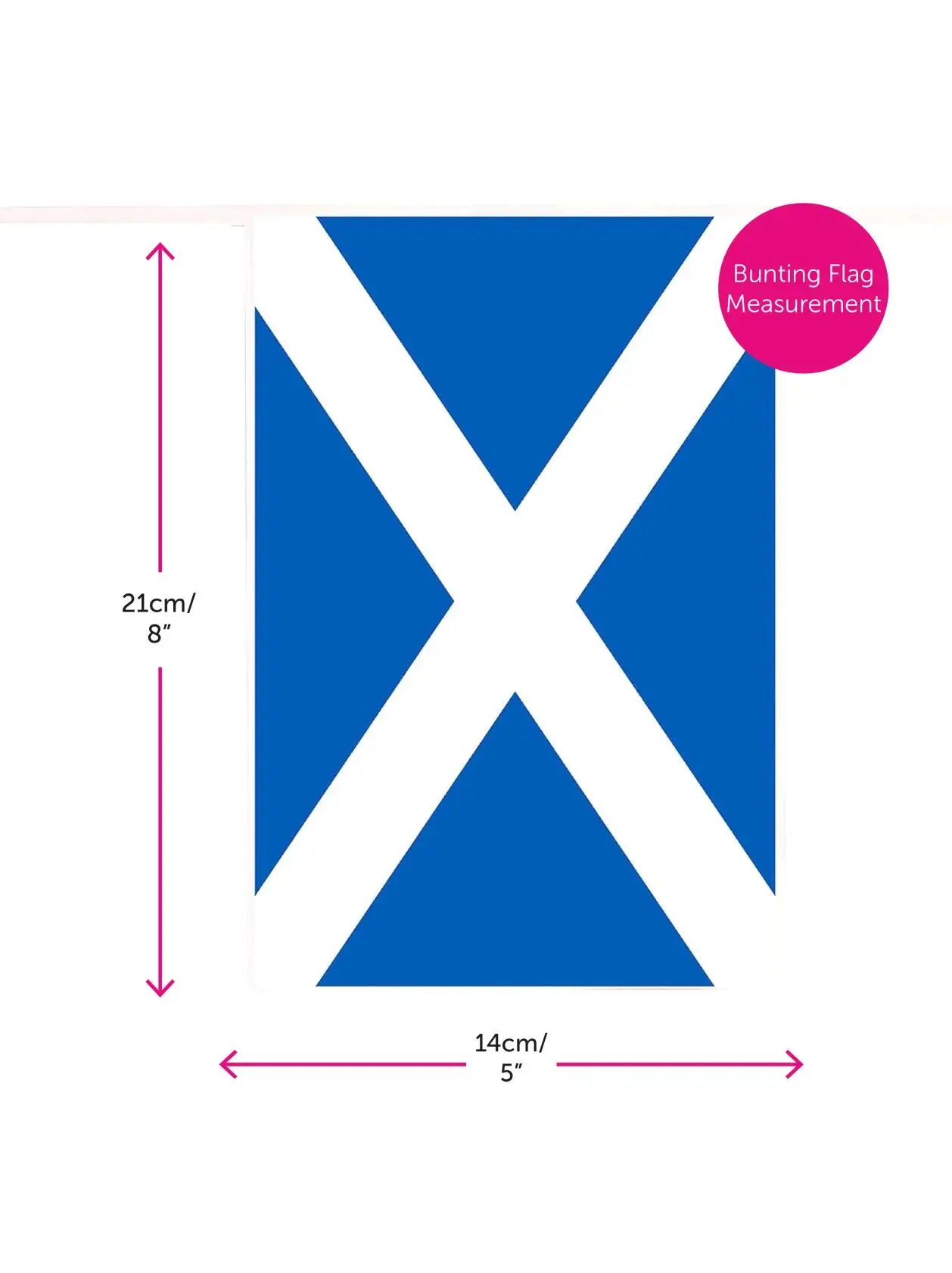 St Andrews Scottish Decorations Set – 5×3 ft Scotland Flag & 33 ft Bunting for St Andrew’s Day