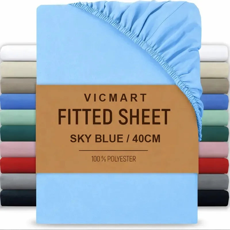 Extra Deep Microfibre Fitted Sheet 40cm Pocket Sage Green Bedding