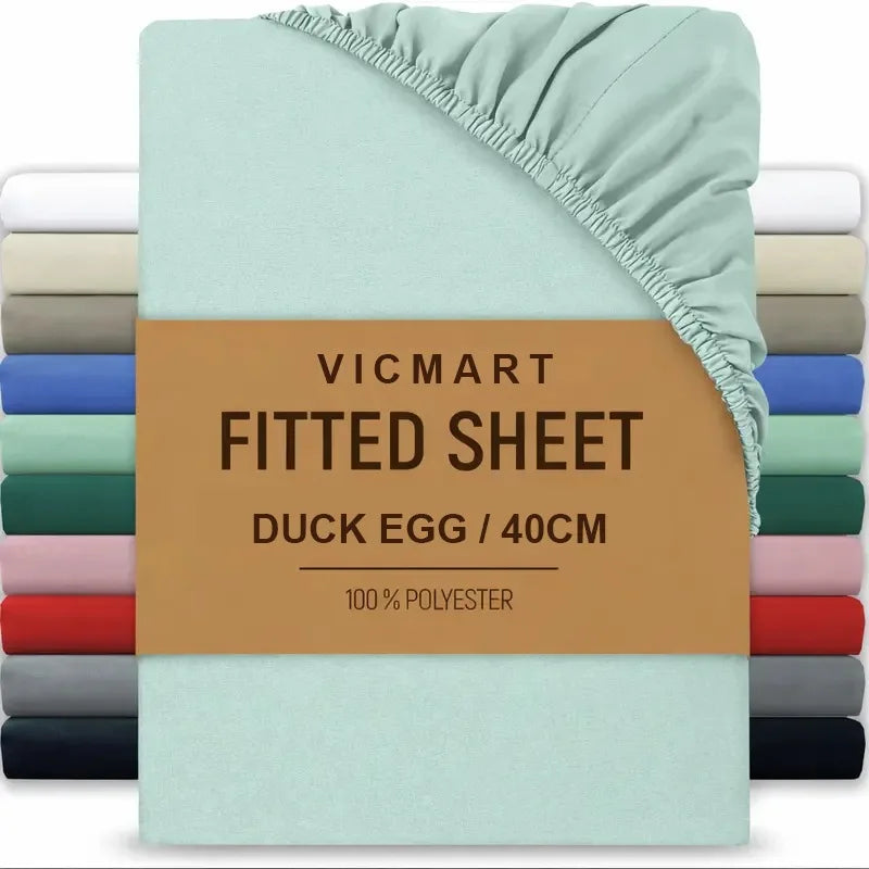 Extra Deep Microfibre Fitted Sheet 40cm Pocket Sage Green Bedding