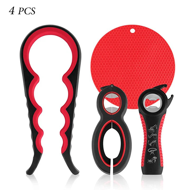 Multifunction Aluminium Alloy Can Bottle Jar Opener Eco Friendly Tool