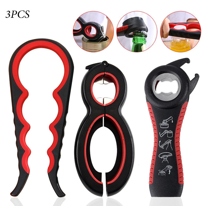Multifunction Aluminium Alloy Can Bottle Jar Opener Eco Friendly Tool