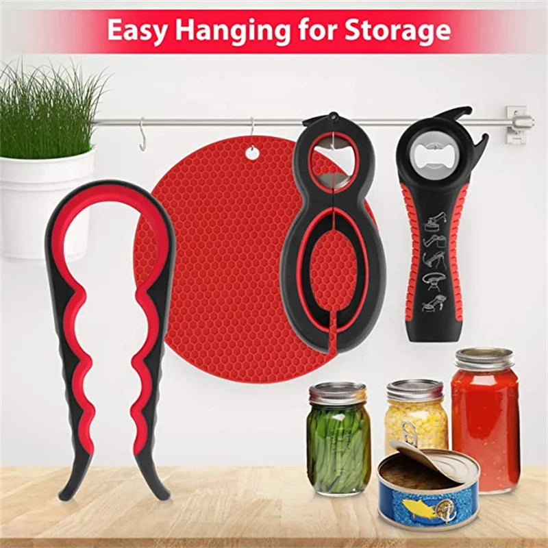 Multifunction Aluminium Alloy Can Bottle Jar Opener Eco Friendly Tool