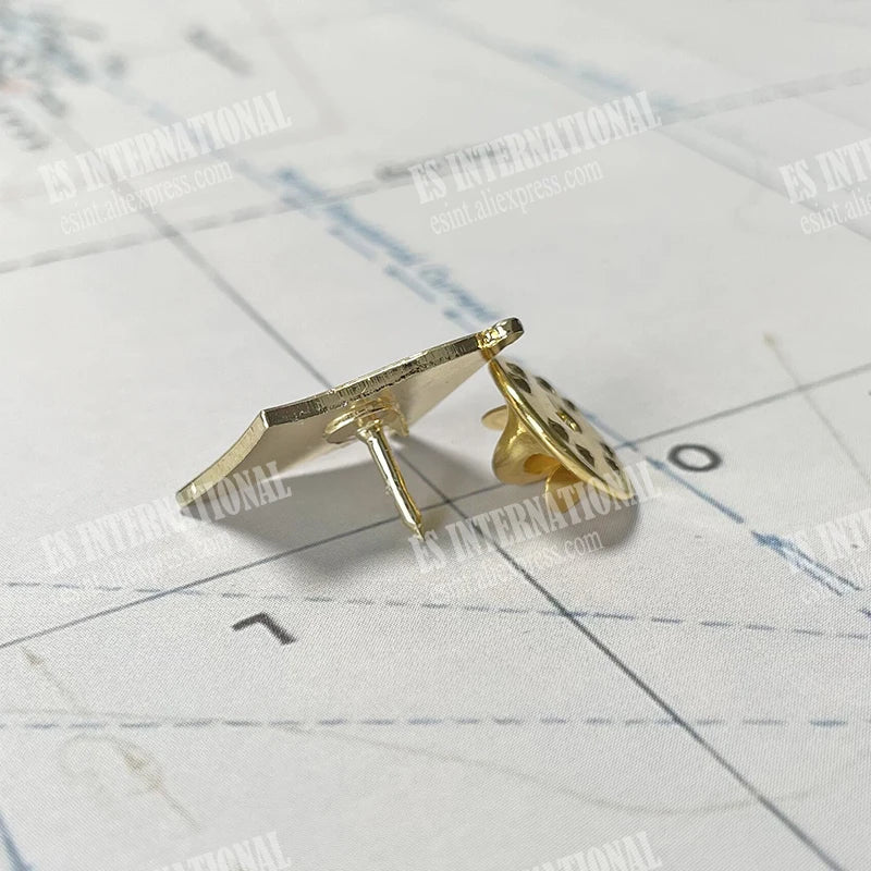 Poland National Flag Lapel Pin - Crystal Epoxy Metal Enamel Badge Brooch