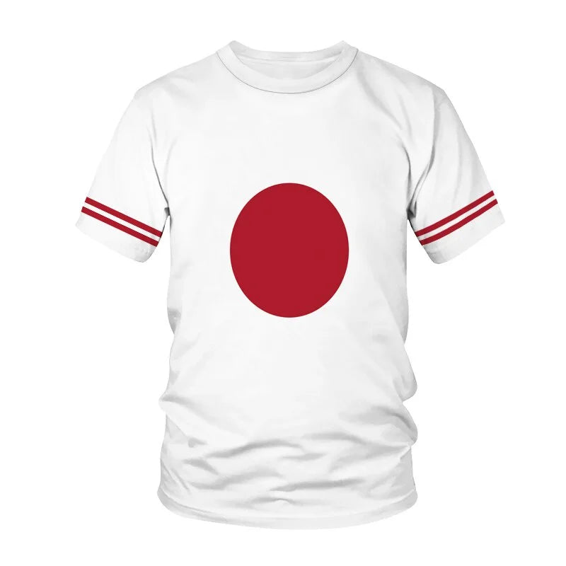 Men’s 3D Patriotic Flag T-Shirt – Casual Summer Short Sleeve Sports & Travel Street Tee