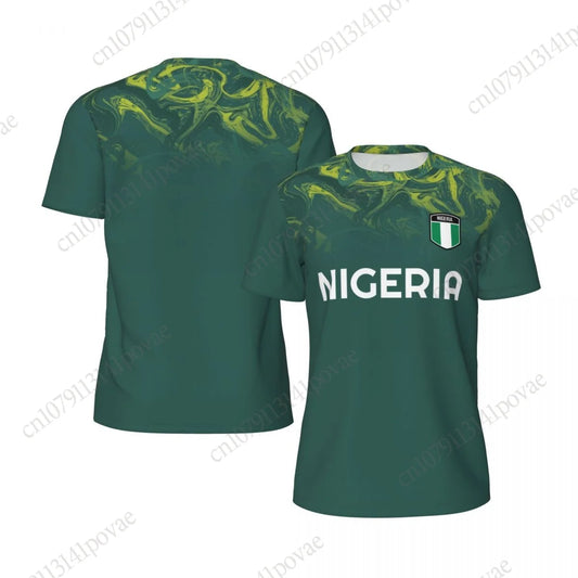 Nigeria Flag Sports Mesh T-Shirt – Breathable Running Fitness Tee Men & Women