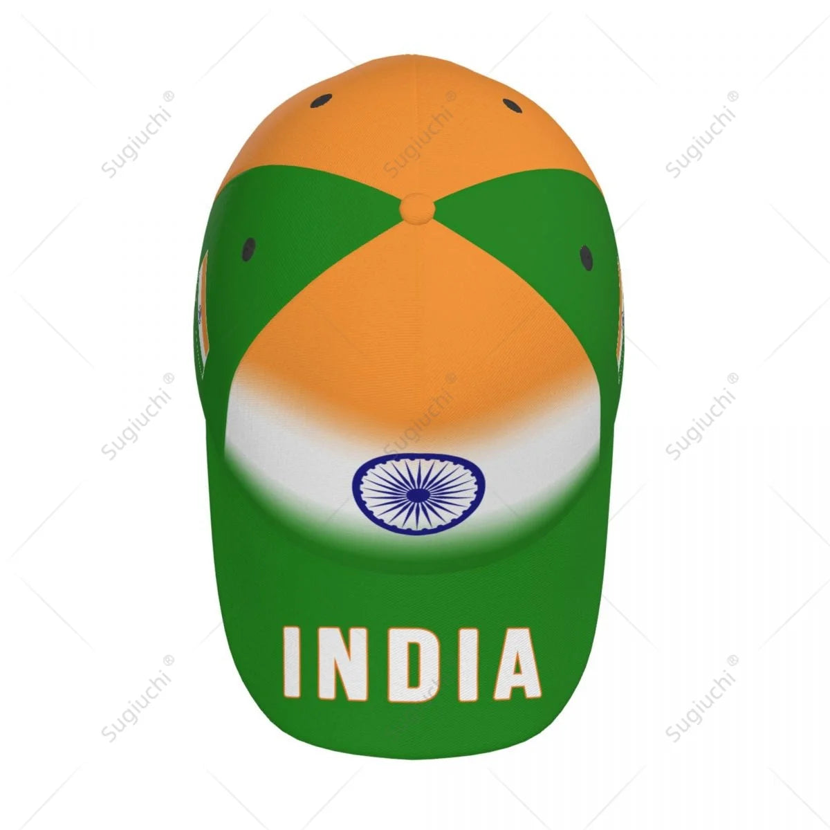 India Flag Gradient Baseball Cap - Unisex 3D Printed Sports Hat for Outdoor Fans