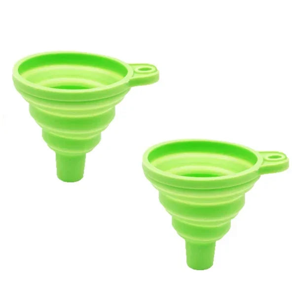 Silicone Foldable Funnel Set Collapsible Kitchen Oil Wine Liquid Tool