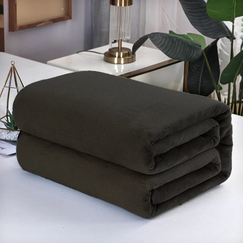 Ultra Soft Mink Velvet Blanket Thick Cloud Bed Throw Cozy Bedding