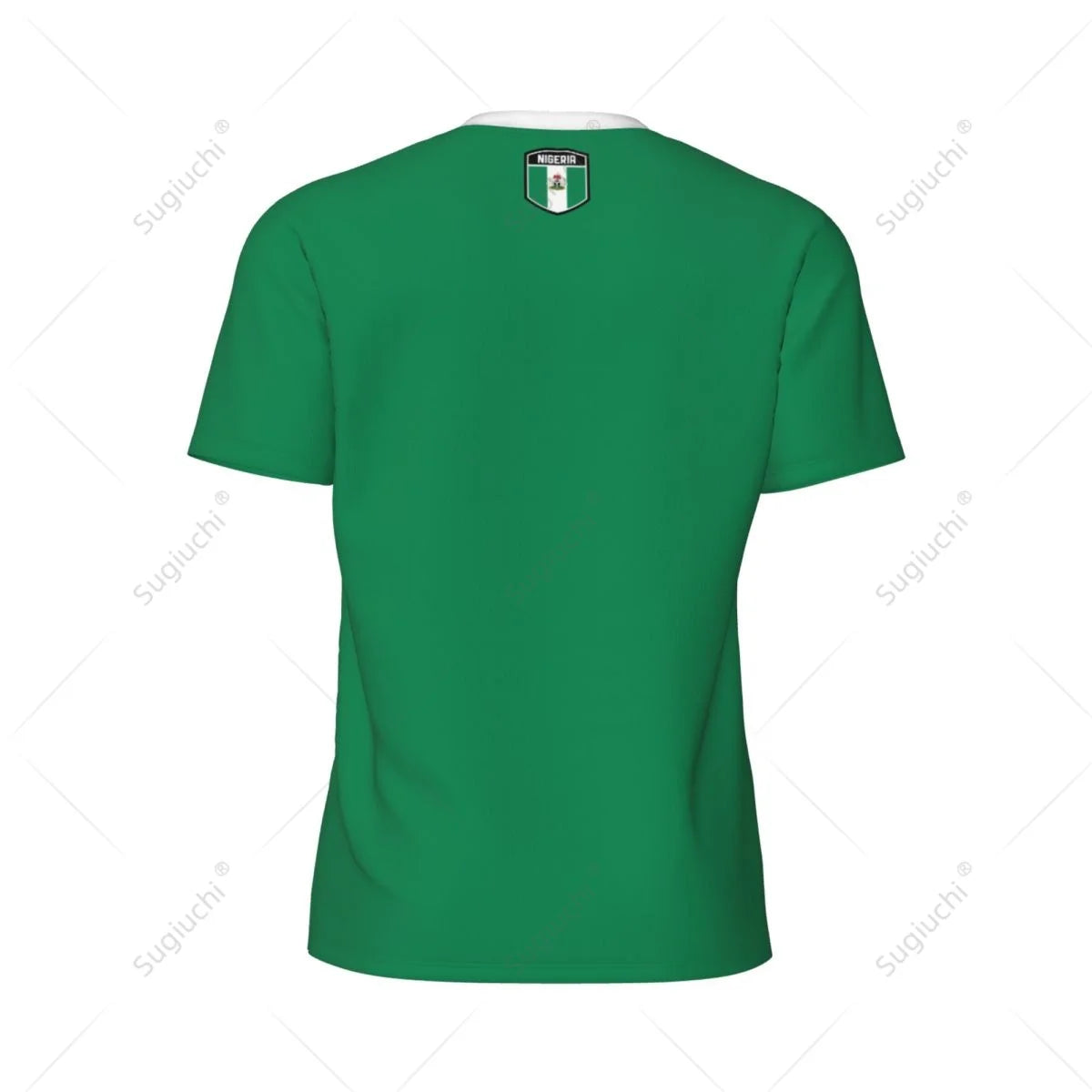Sugiuchi Nigeria Flag 3D Sports Jersey Quick Dry Mesh T-Shirt Men