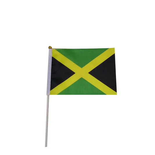 10 Pcs Jamaica Hand Waving Flags - 14x21cm Small Jamaica Flags Wholesale