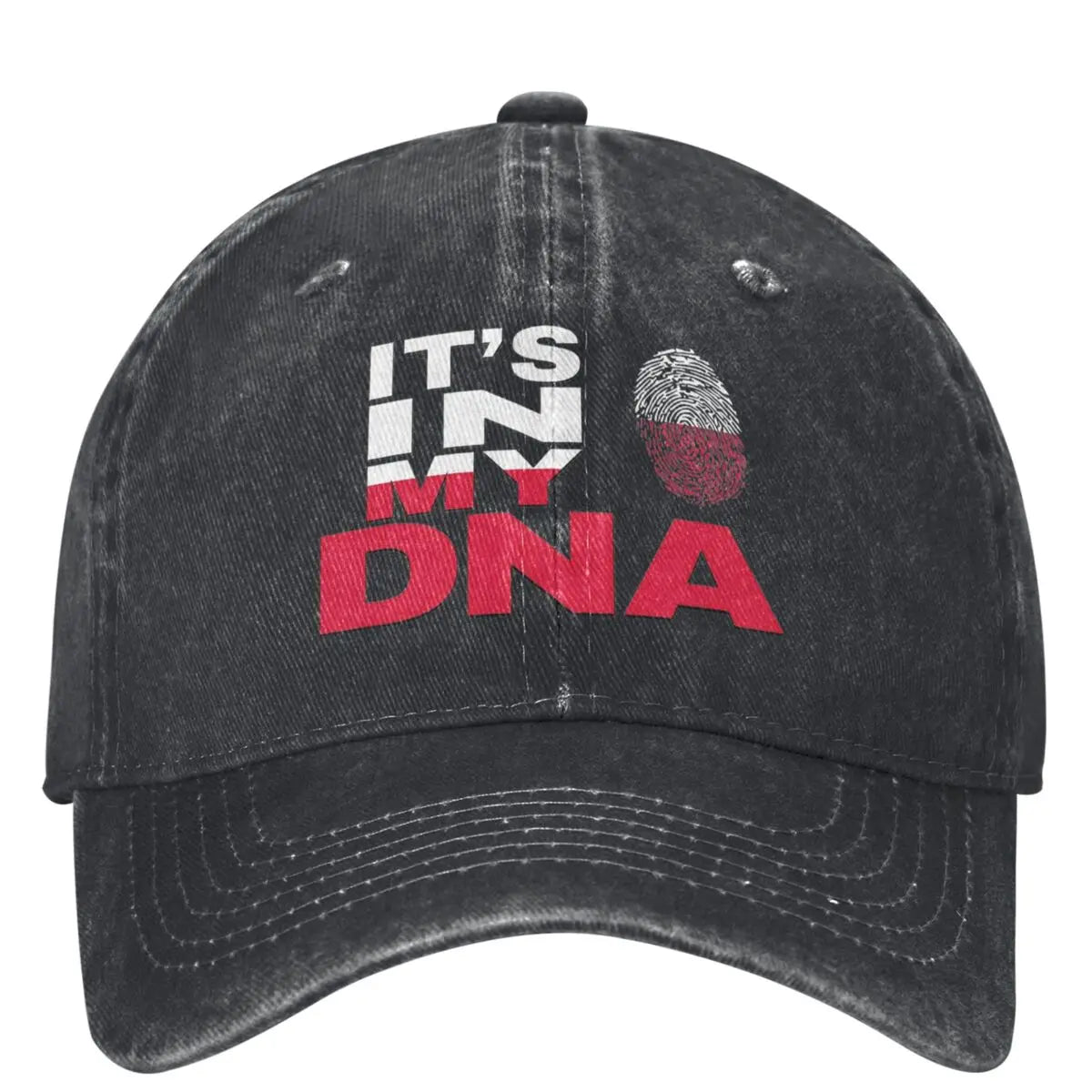 Poland Is In My DNA Baseball Cap - Polish Flag Trucker Hat for Men & Women