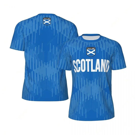 Scotland Football T-Shirt - Men’s 3D Printed Soccer Short Sleeve Oversized Summer Tee