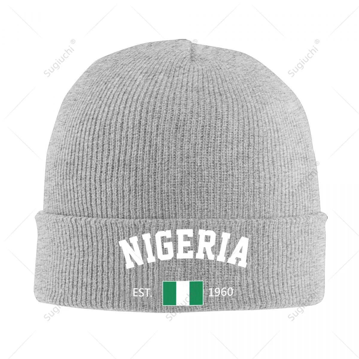 Nigeria EST.1960 Beanie Hat Unisex Winter Warm Knitted Skull Cap