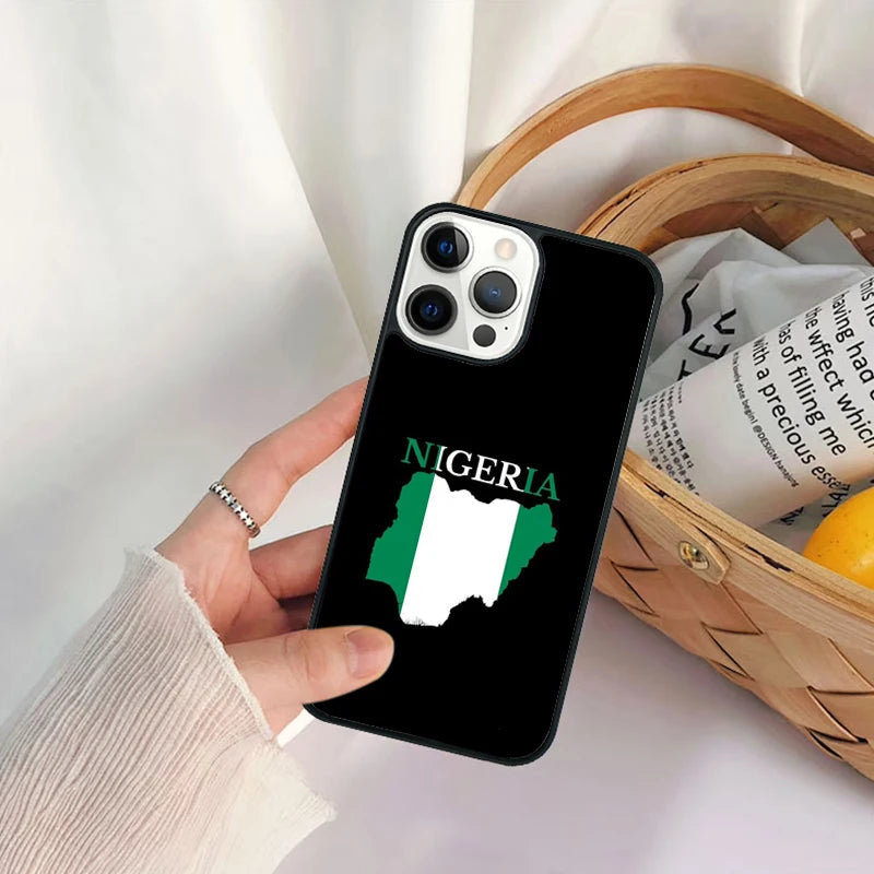 Nigeria Flag iPhone Case Shockproof Anti-Scratch Slim Cover Case
