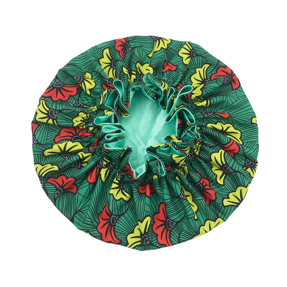 Double Layer Satin Bonnet – Large Reversible Silky Sleep Cap for Women Hair Protection