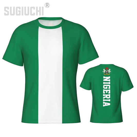 Nigeria Flag 3D Sports T-Shirt – Tight Soccer & Football Jersey Unisex Tee