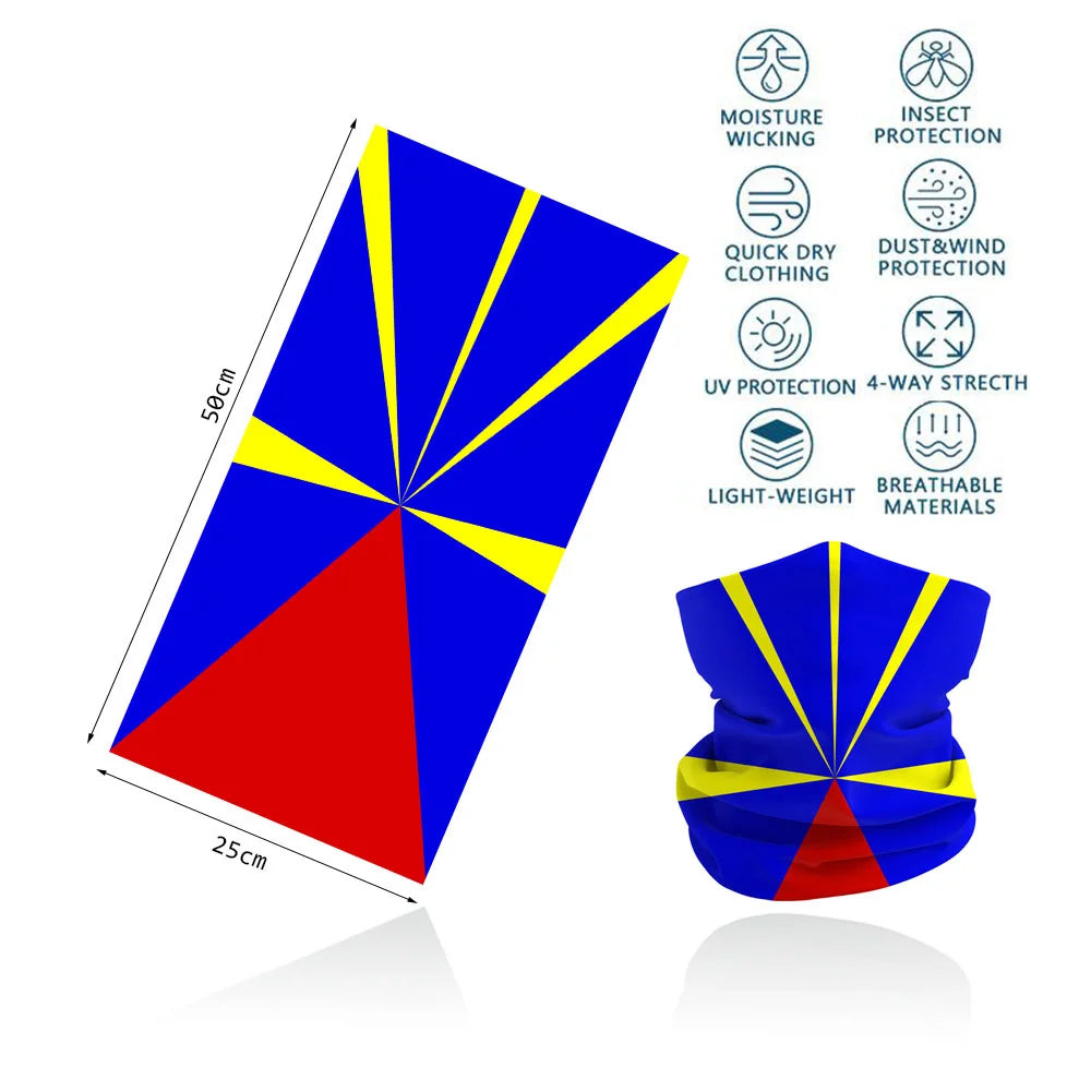 African Flag Bandana Neck Gaiter UV Protection Seamless Face Cover