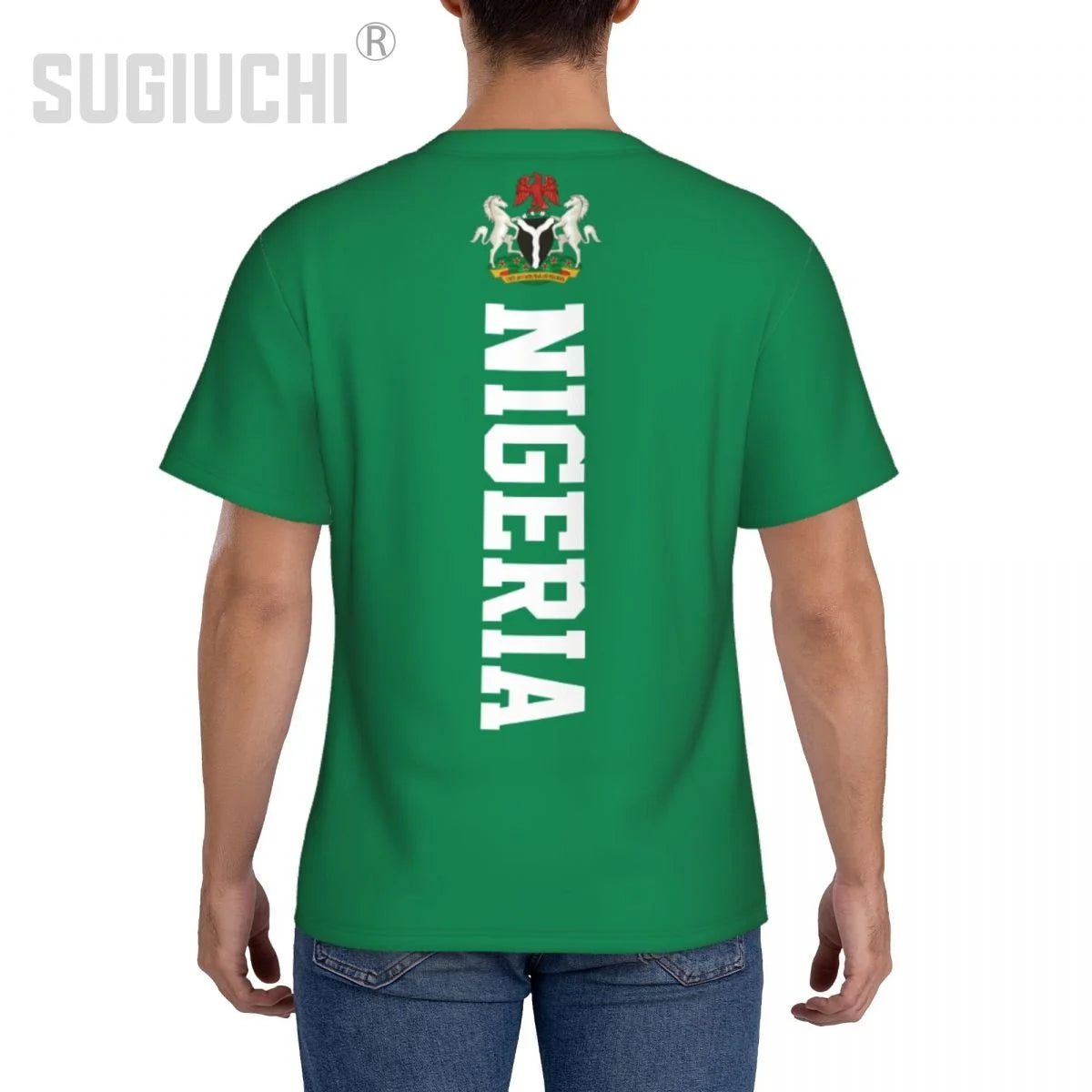Nigeria Flag 3D Sports T-Shirt – Tight Soccer & Football Jersey Unisex Tee