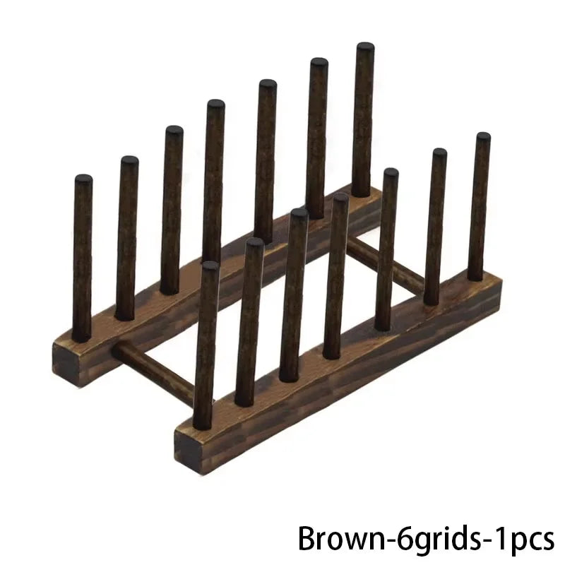 Wooden Dish Drying Rack Kitchen Storage Stand Eco Friendly Organizer