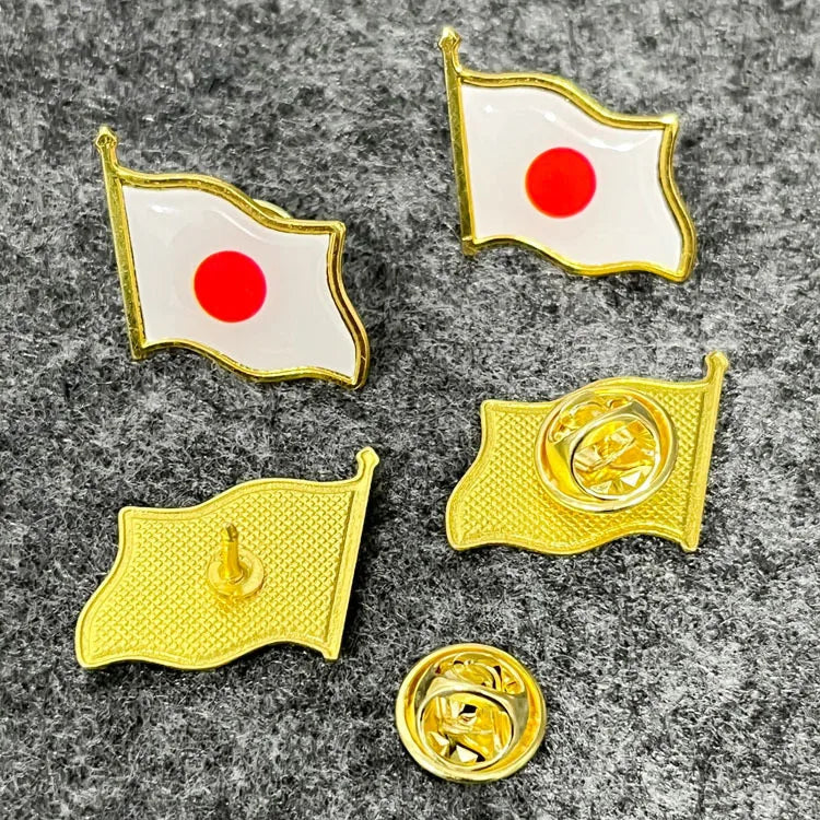Patriotic Flag Brooch Pins Set Metal Lapel Badge Bulk Gift Jewelry