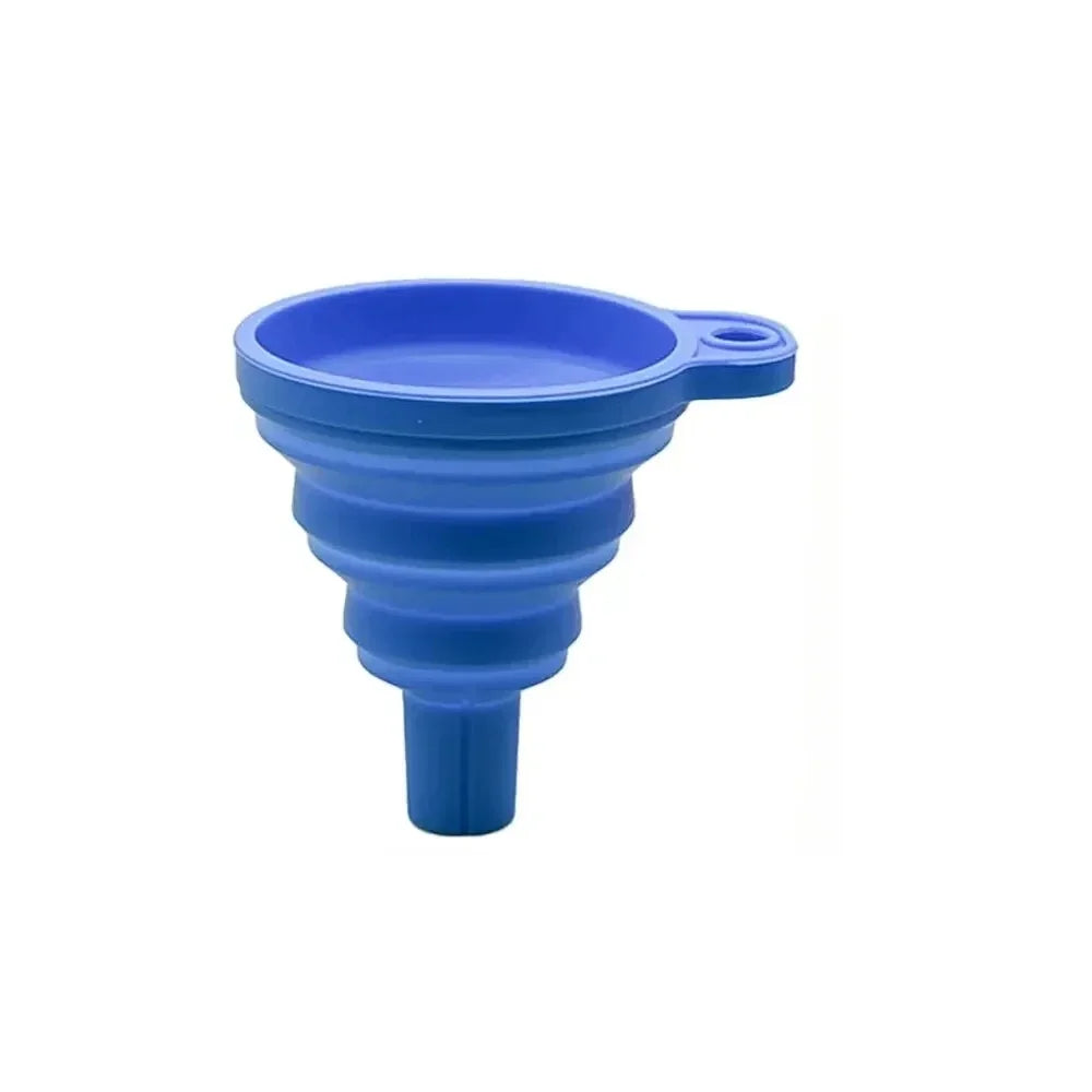 Collapsible Silicone Car Funnel Heat Resistant Foldable Oil Liquid Tool