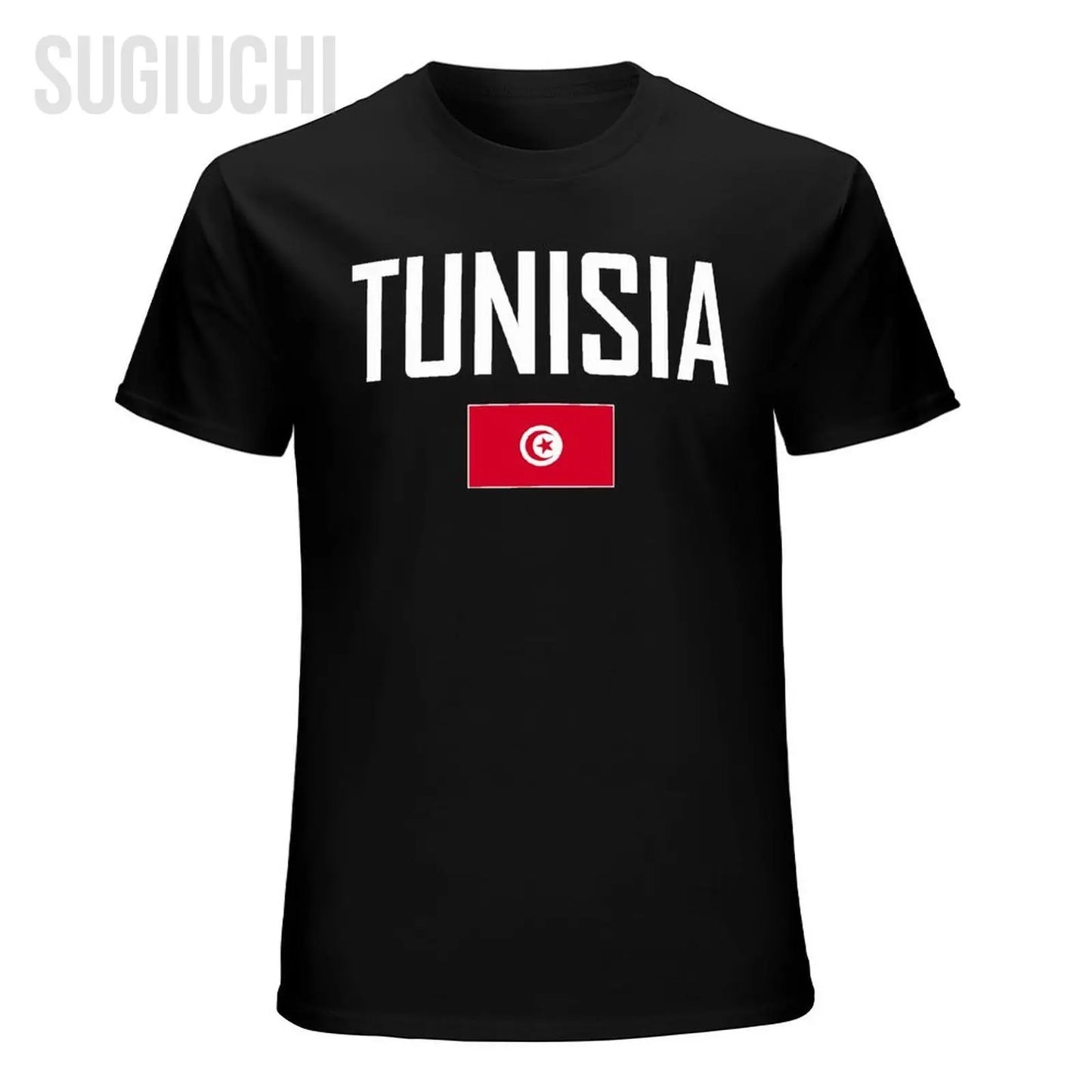 Men & Women Tunisia Flag T-Shirt – Cotton O-Neck Tee for Boys & Adults