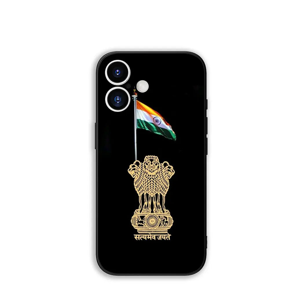 India Flag TPU Phone Case for iPhone 16-11, Pro Max, SE2/SE3, 7/8 Plus