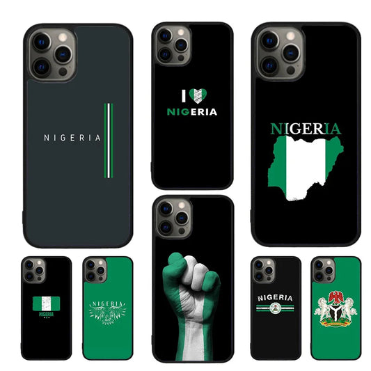Nigeria Flag iPhone Case Shockproof Anti-Scratch Slim Cover Case