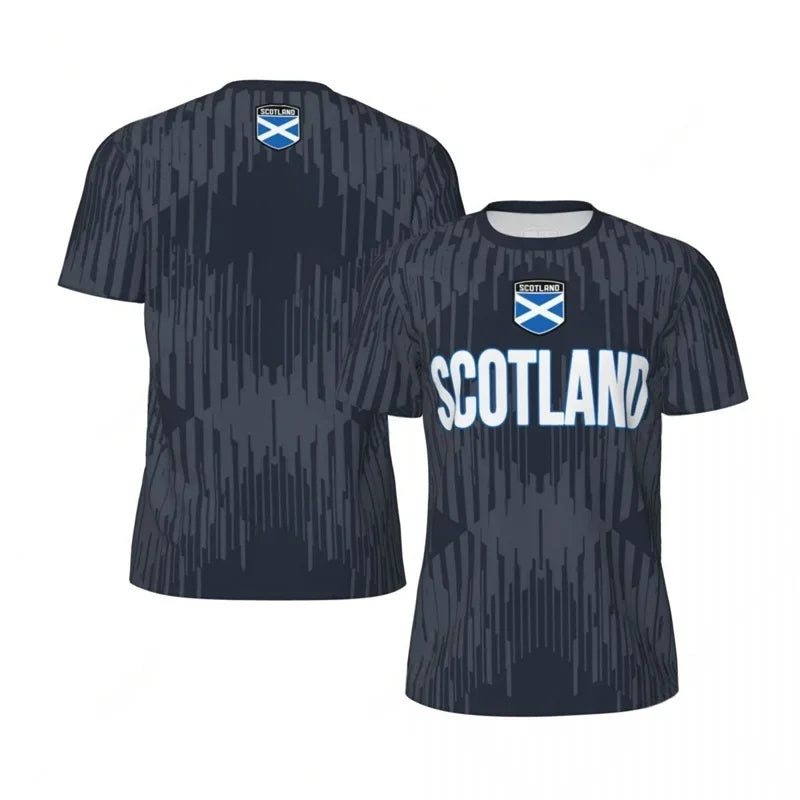 Scotland Football T-Shirt - Men’s 3D Printed Soccer Short Sleeve Oversized Summer Tee