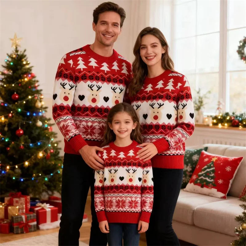 Matching Christmas Family Pullovers for Adults & Kids