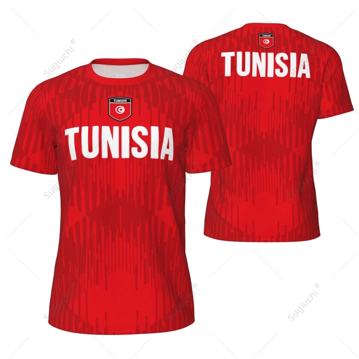 Tunisia Flag Sports Mesh T-Shirt – 3D Running Fitness Soccer Tee
